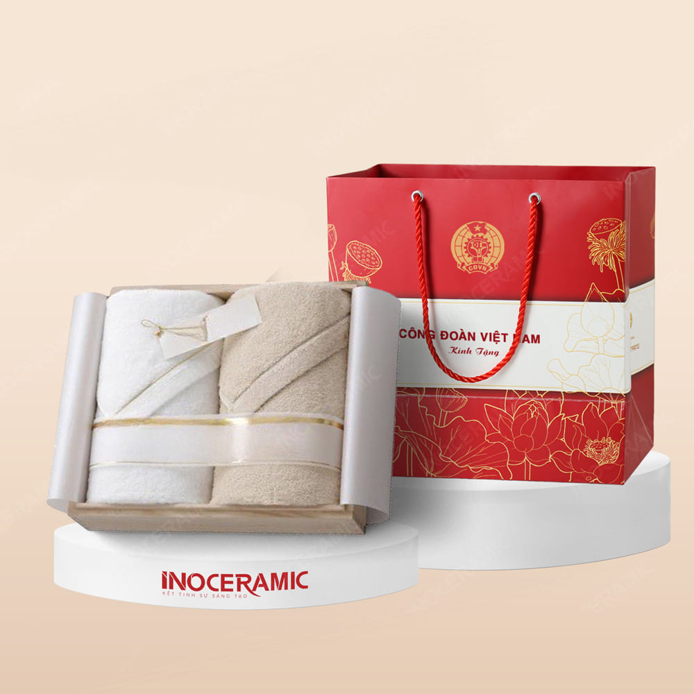 Quà tặng Công đoàn - Giftset khăn tắm cao cấp