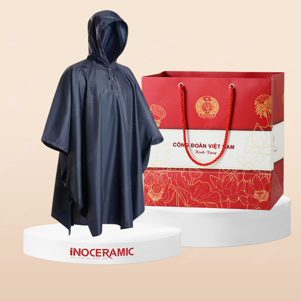 Quà tặng Công đoàn - Sản xuất áo mưa in logo
